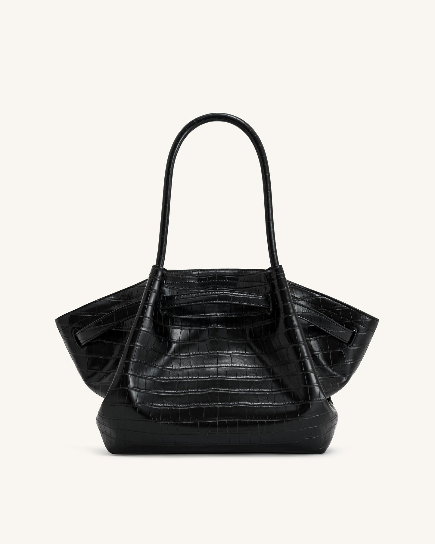 Hana Sac Cabas Moyen – Croco Noir