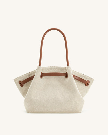 Hana Sac Cabas Moyen – Toile Marron