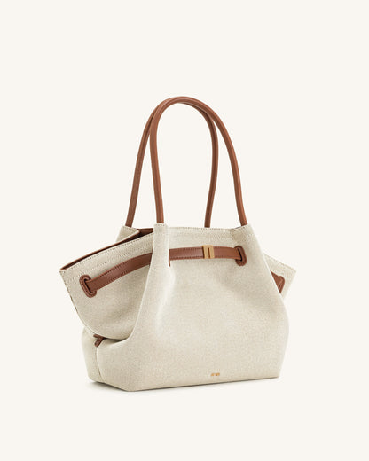 Hana Sac Cabas Moyen – Toile Marron