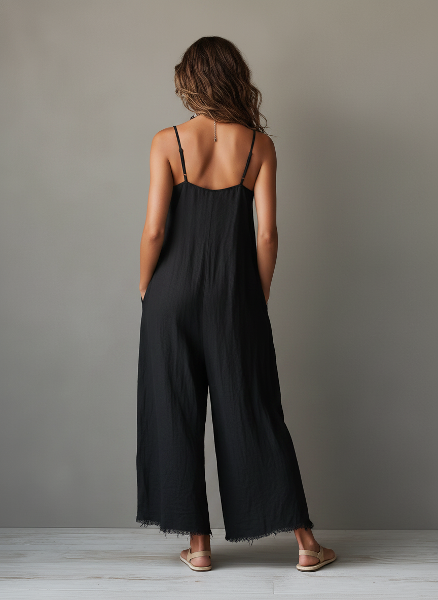 Isabelle - Combinaison minimaliste en lin pour femme