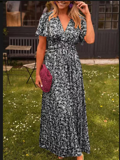 Elis – Robe longue et vaporeuse à imprimé floral
