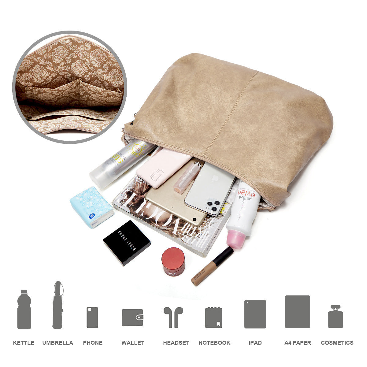 Ensemble Hobo Souple 3 Pièces