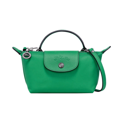 Mini Bolsa de Couro Longchamp - Verde