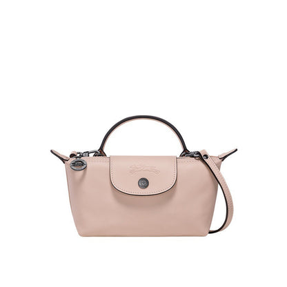 Mini Bolsa de Couro Longchamp - Rosa