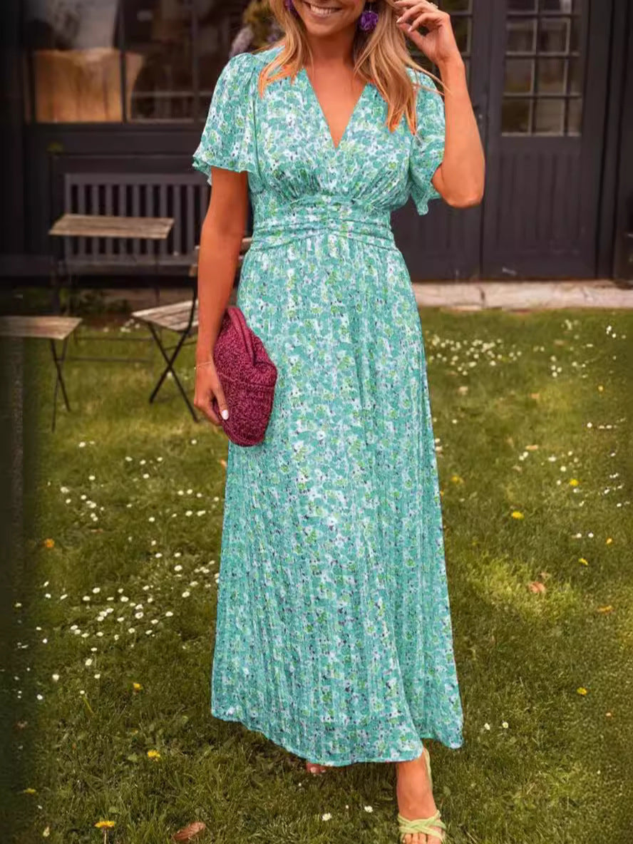 Elis – Robe longue et vaporeuse à imprimé floral