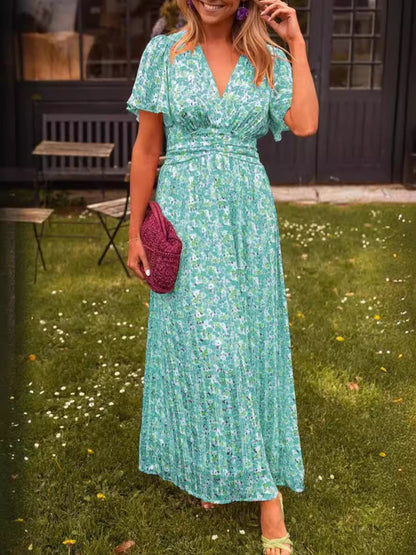 Elis – Robe longue et vaporeuse à imprimé floral