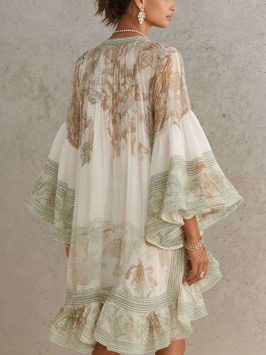 Séraphine™ — Robe Bohème Imprimée