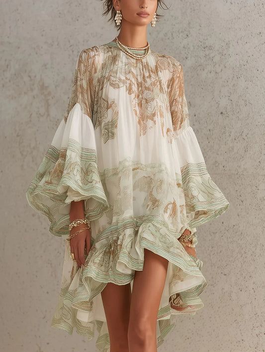 Séraphine™ — Robe Bohème Imprimée