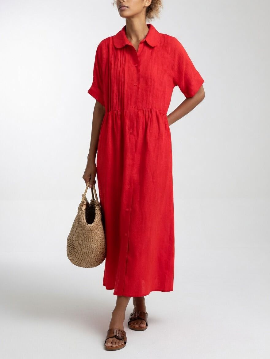 Lara™ — Robe chemise fluide