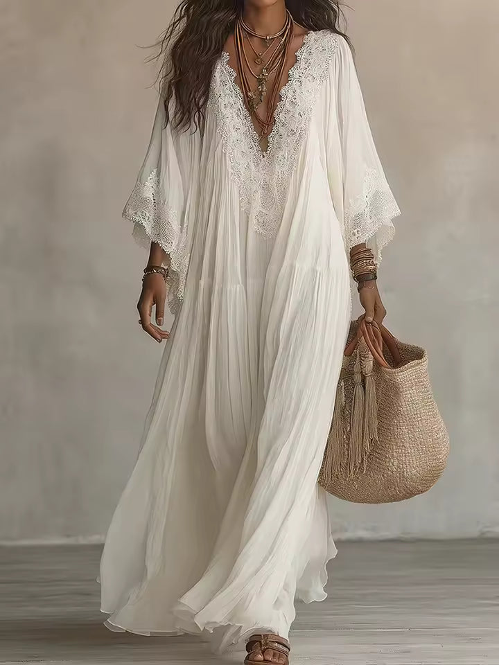 Robe Maxi en Dentelle