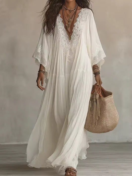 Robe Maxi en Dentelle