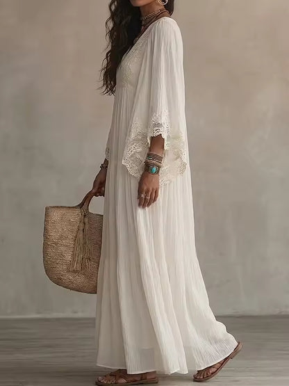 Robe Maxi en Dentelle