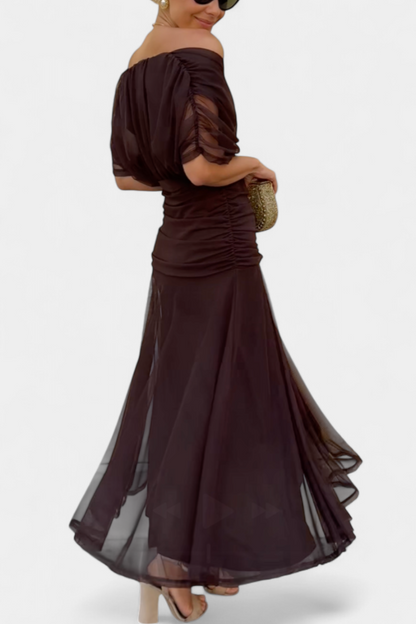 Robe Alondra — Longue Fleurie Décolleté V Romantique
