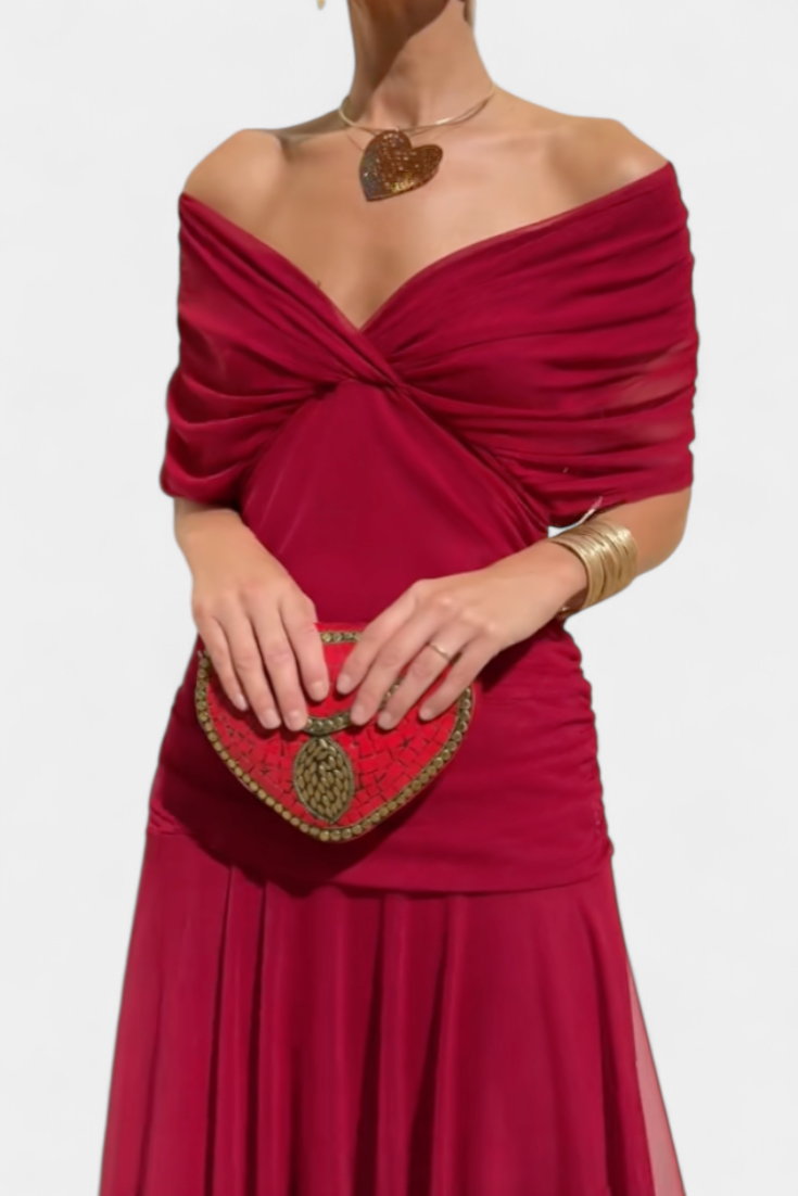 Robe Alondra — Longue Fleurie Décolleté V Romantique