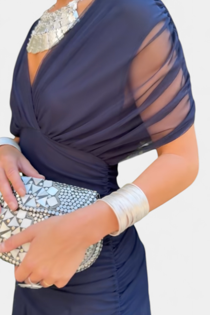 Robe Alondra — Longue Fleurie Décolleté V Romantique
