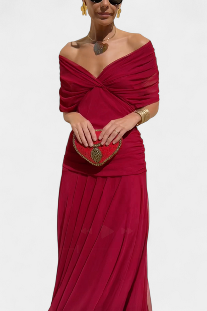 Robe Alondra — Longue Fleurie Décolleté V Romantique