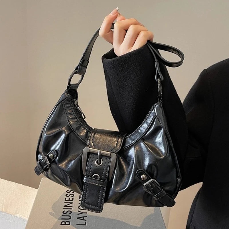 Sac Hobo Plissé Rétro