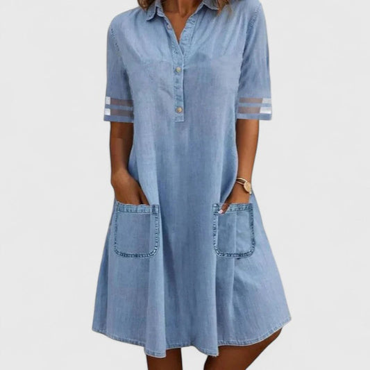 Bretagne | Robe en jean sculptante