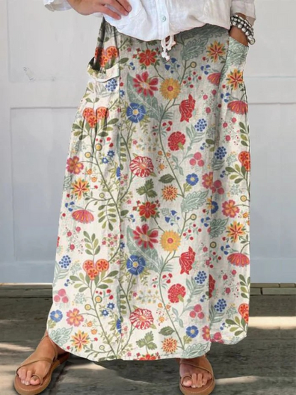 Vivian | Floral Pocket Skirt