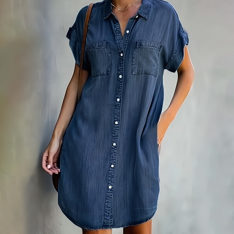 Helen | Chemise Robe à Boutons