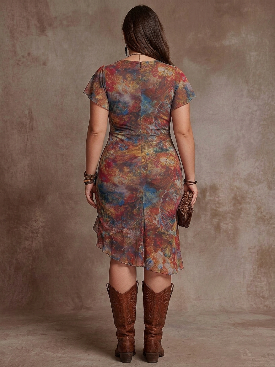 Robe Isabelle — Imprimé Aquarelle
