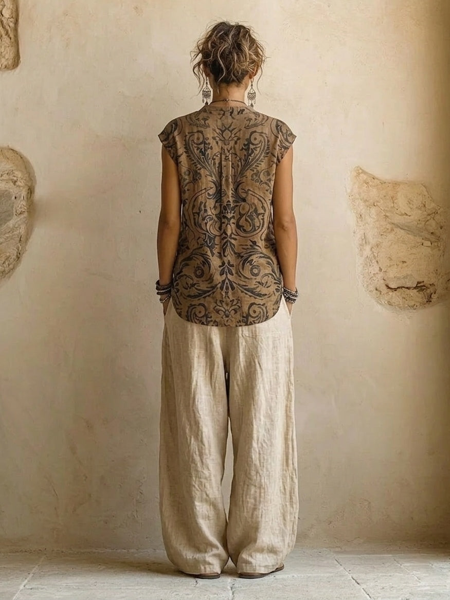 Brienne | 3-Piece Cotton and Linen Blend Set
