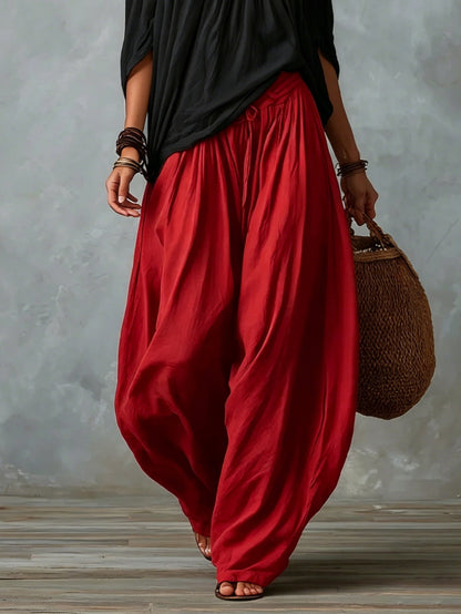 Ensemble Haut Épaules Dénudées & Pantalon Large Blanc