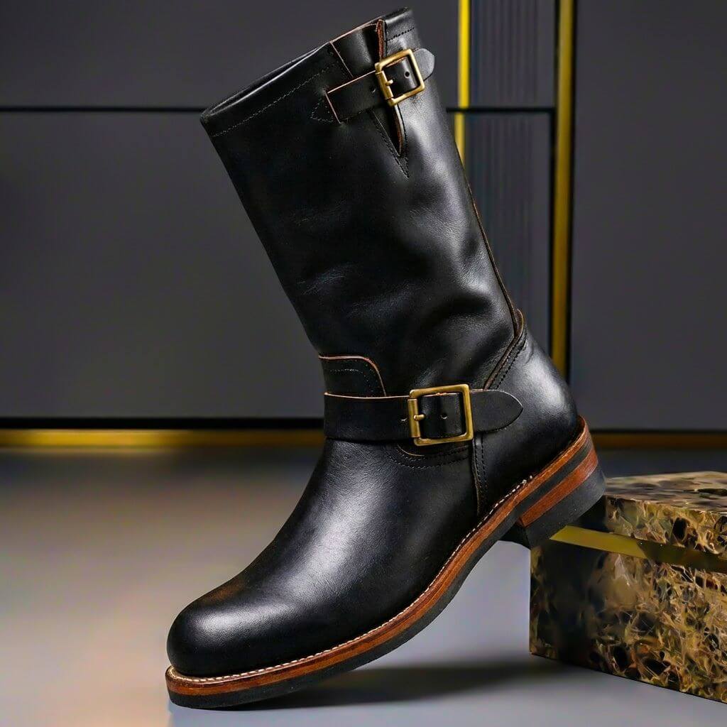 Bottes en Cuir Vintage Bancroft