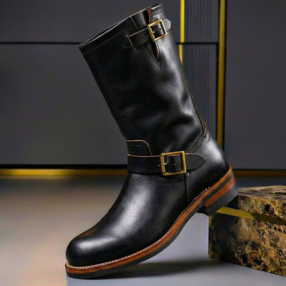 Bottes en Cuir Vintage Bancroft