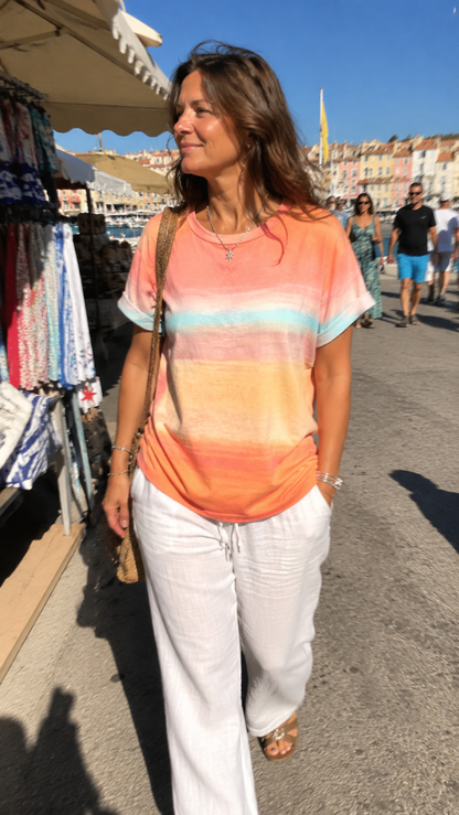 T-shirt Aurore — Dégradé Coucher de Soleil