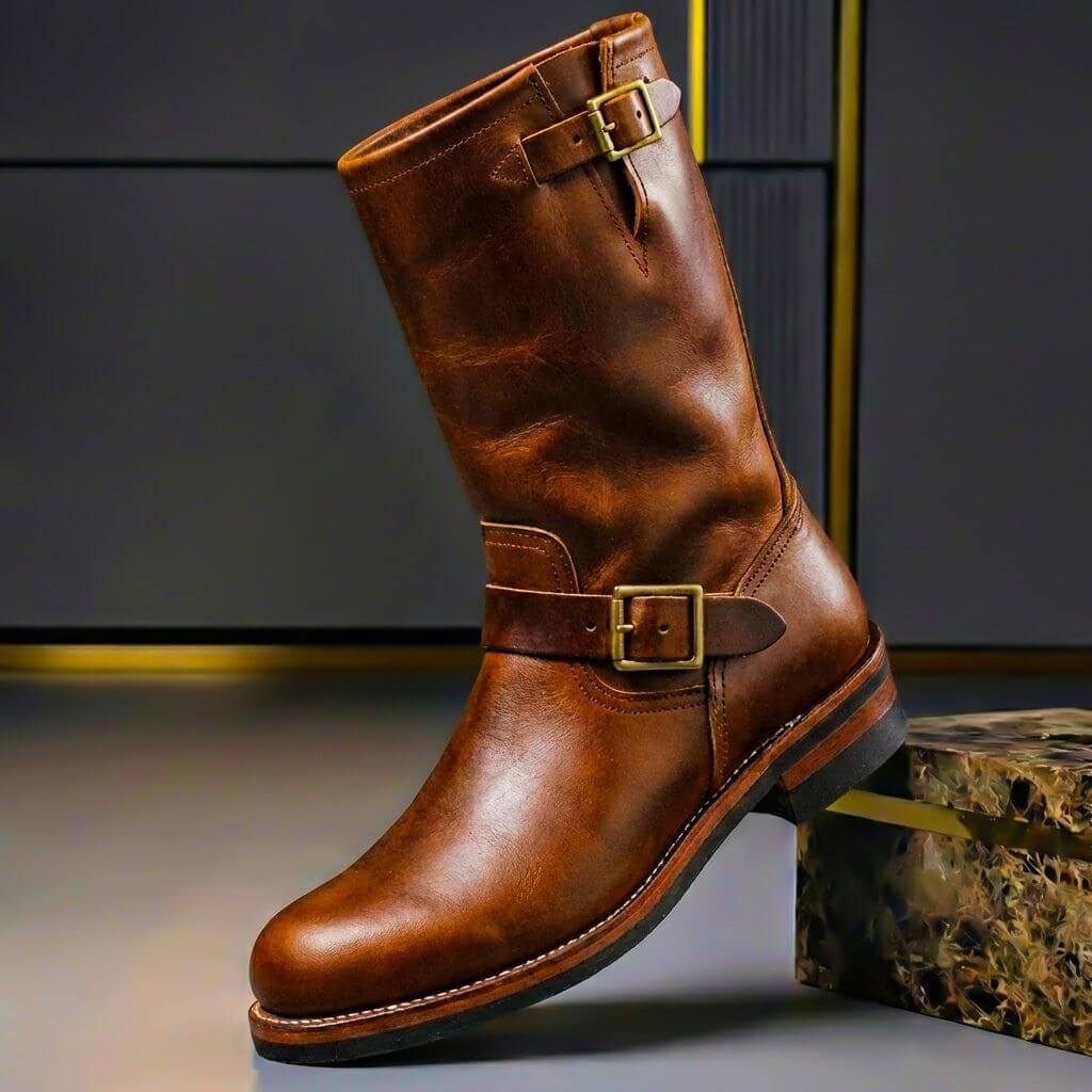 Bottes en Cuir Vintage Bancroft