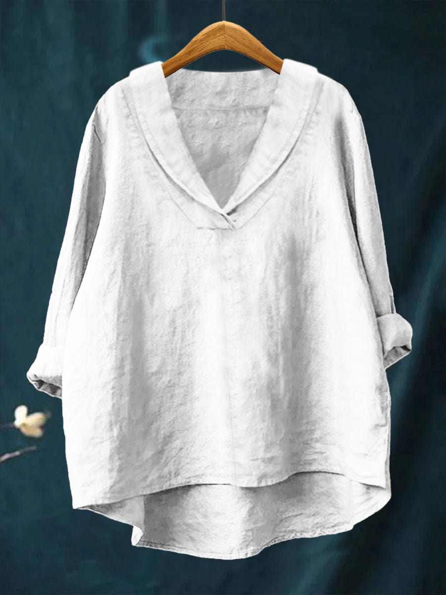 Blouse Hortense — Col V Fluide Multicolore