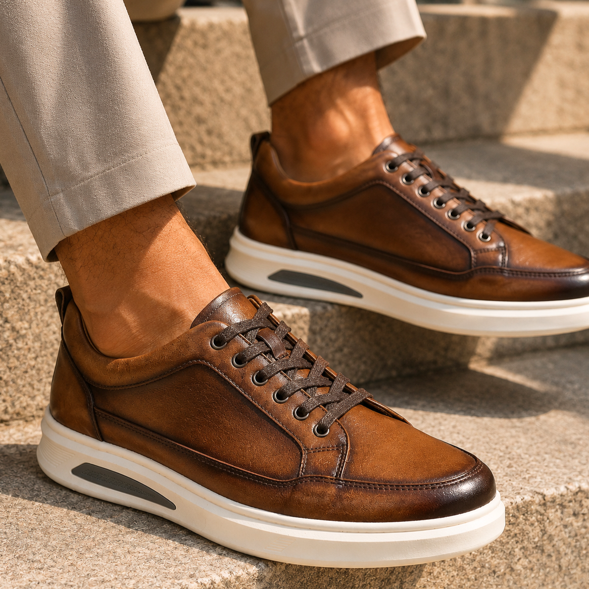 Baskets Artisanales en Cuir Sawyer