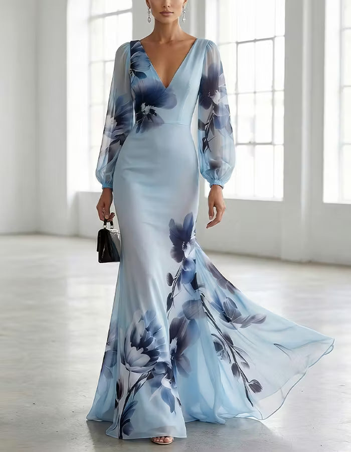 Robe Longue Florale Éthérée