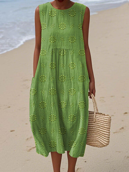 Beatrice - Elegant Sleeveless Dress with Pockets
