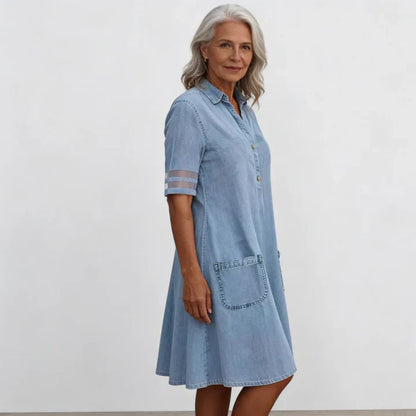 Bretagne | Robe en jean sculptante