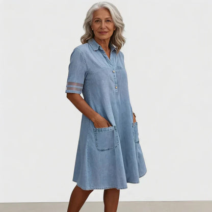 Bretagne | Robe en jean sculptante