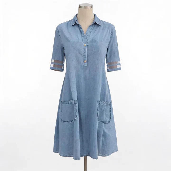 Bretagne | Robe en jean sculptante