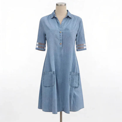 Bretagne | Robe en jean sculptante