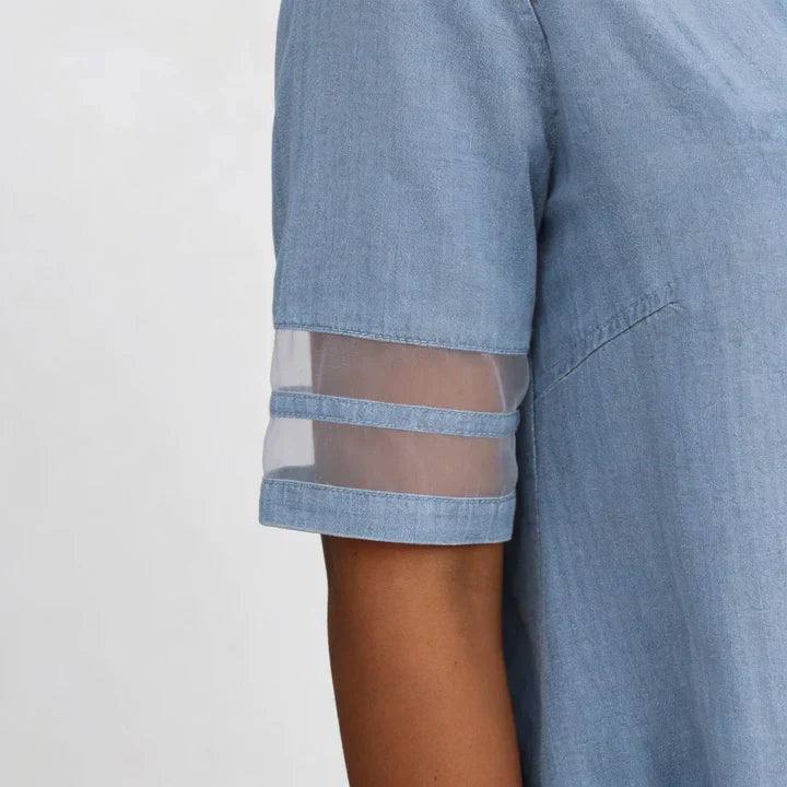 Bretagne | Robe en jean sculptante