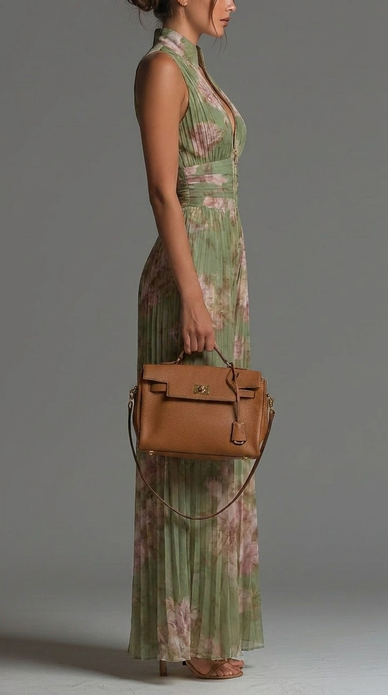 Ensemble Inès — Combinaison Plissée Florale Resort