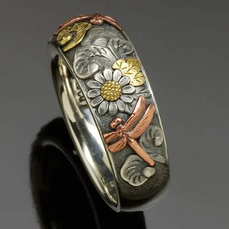 Bague Natura Argent Vintage