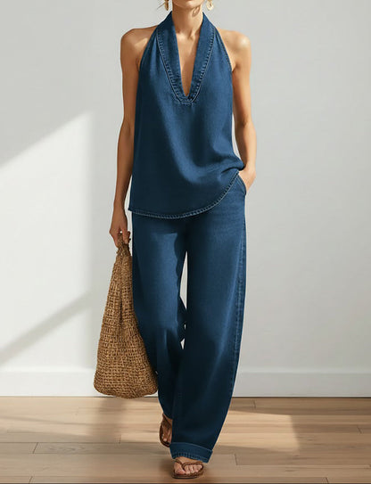 Ensemble Ivy 2 pièces | Denim doux vintage délavé