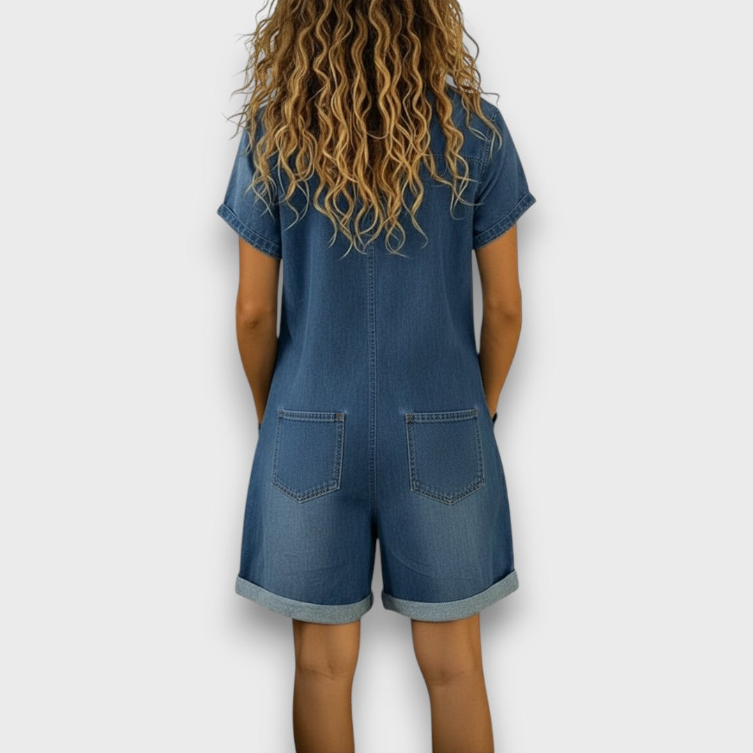 Salopette en Jean Vintage Joan en Coton