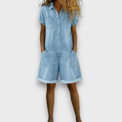 Salopette en Jean Vintage Joan en Coton
