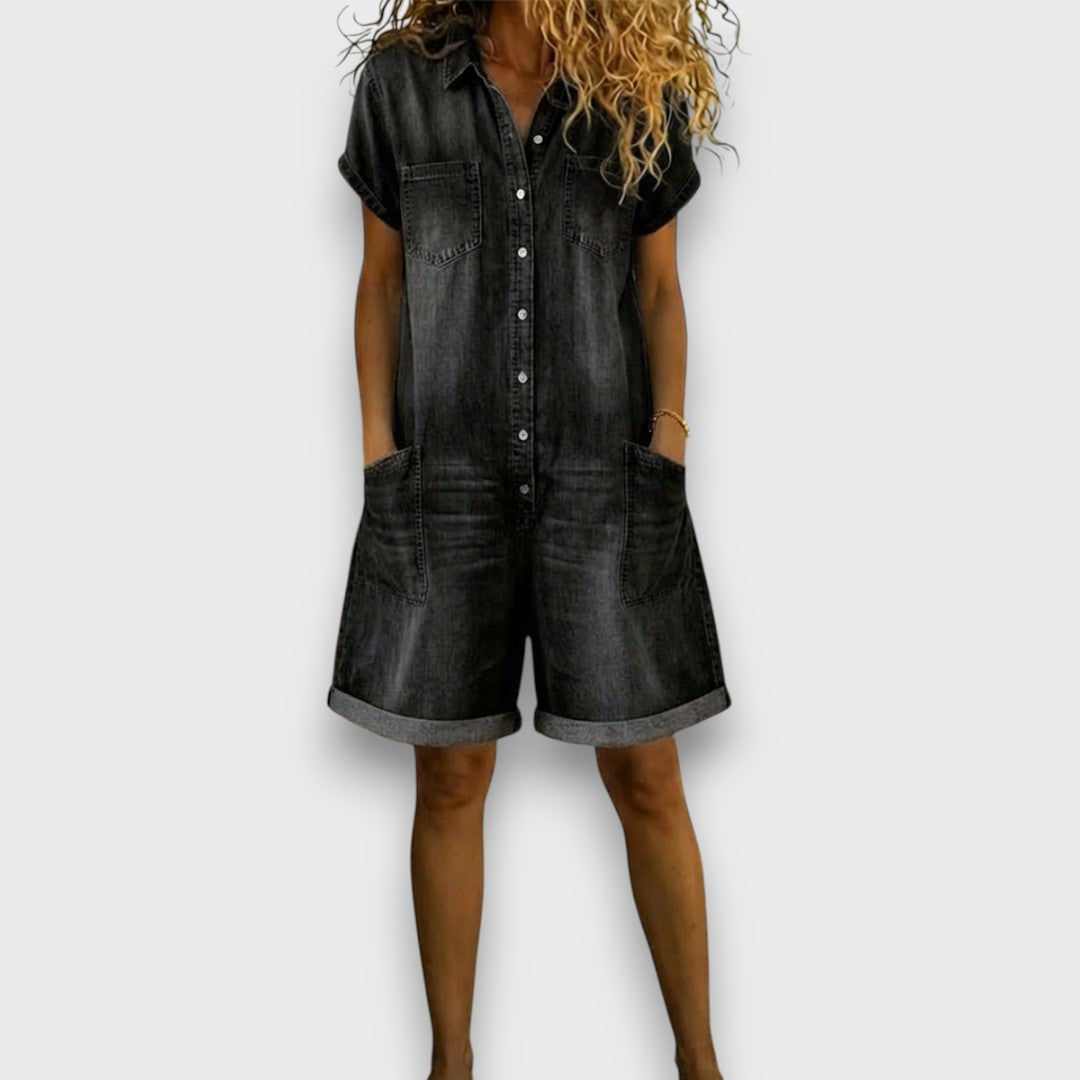 Salopette en Jean Vintage Joan en Coton