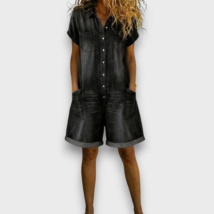 Salopette en Jean Vintage Joan en Coton