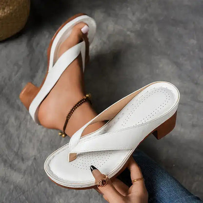 Allegra | Tongs à Talon Haut — Élégance Estivale