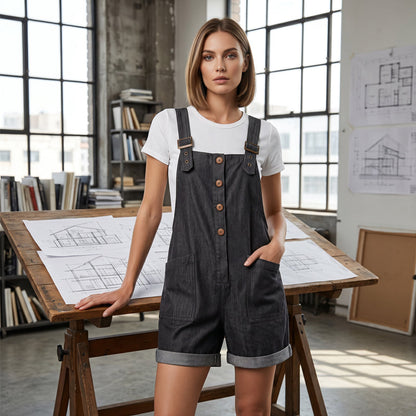 Alicja™ | Combinaison Rétro à Bretelles Ajustables