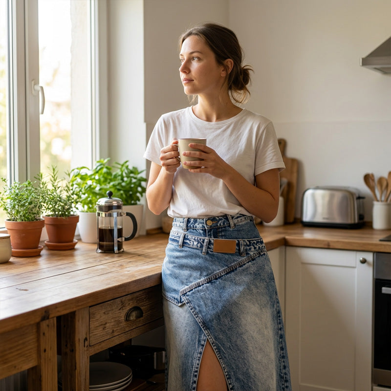 Jupe Maxi en Denim